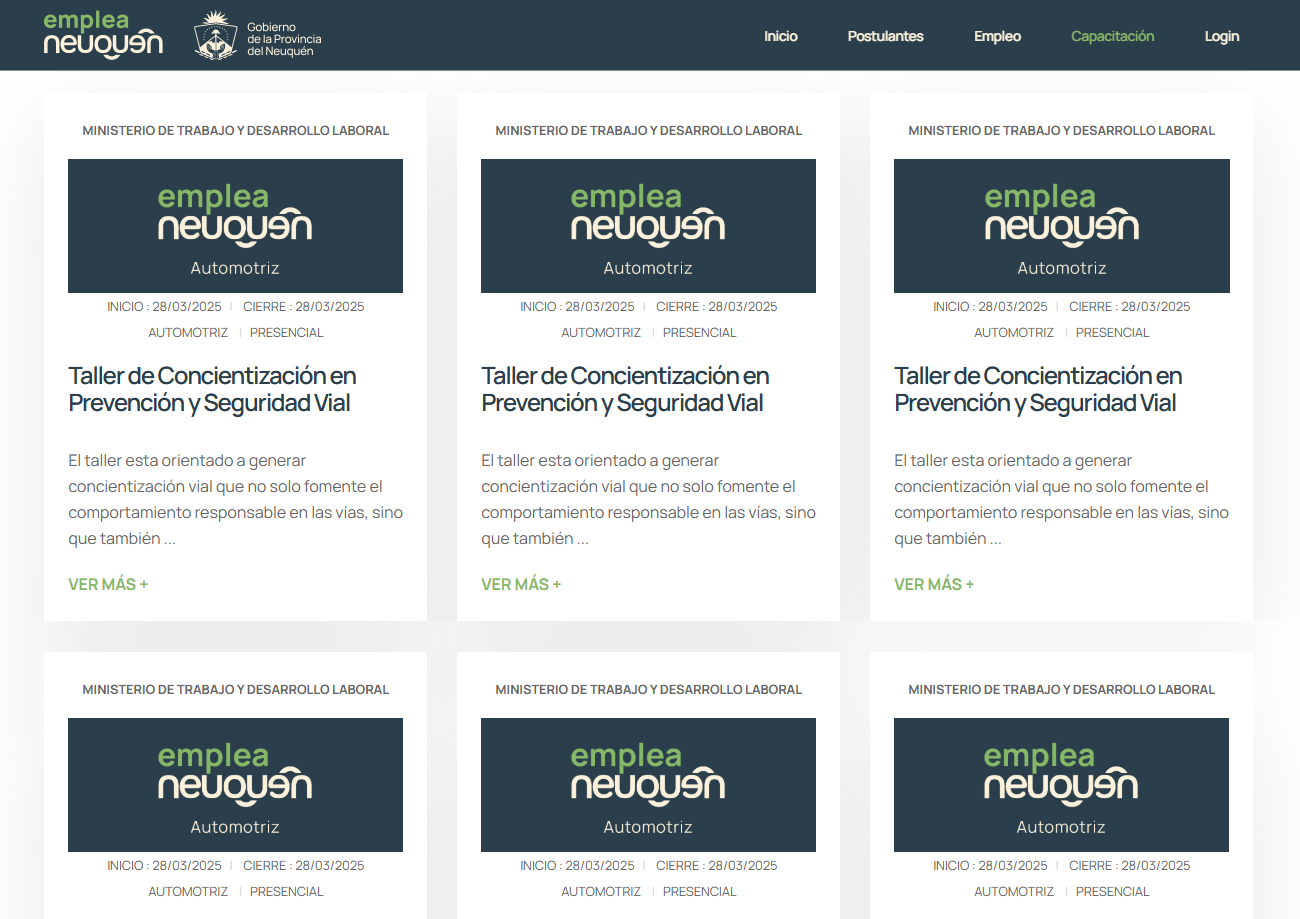 Nuestras Capacitaciones Virtuales